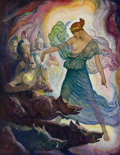 Odissea: Circe e i maiali da Newell Convers Wyeth